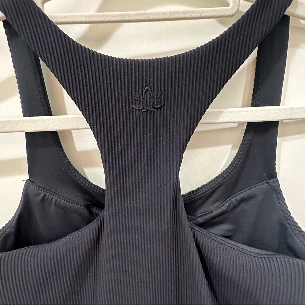 Beyond Yoga Black Ribbed Romper - Picture 3 of 4